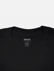 NEW 6 pack of Kirkland T Shirts men’s BLACK Crew Neck 100% Cotton Tees PICK SIZE