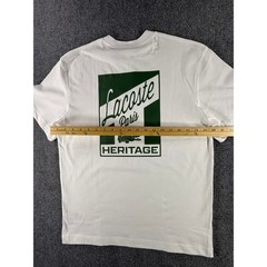 Lacoste Heritage Paris Graphic T-Shirt White Mens Classic Fit TH5948 00 001 S