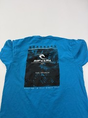 Rip Curl Shirt Mens Medium Blue Fiji The Search Surfing Graphic Tee Beach