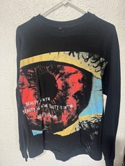 Astroworld Houston TX General Admission Live Double-Sided LS Tee Black L
