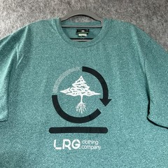 LRG Clothing Company Shirt Mens Large Green Tree Logo Graphic Tee T Shirt Urban