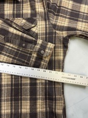 Jachs New York Flannel Shirt Brown Tan Plaid Men’s XL Thick Fleece