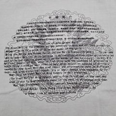 VTG I Have Climbed Up the Great Wall Graphic China T-Shirt Size L Sage Green