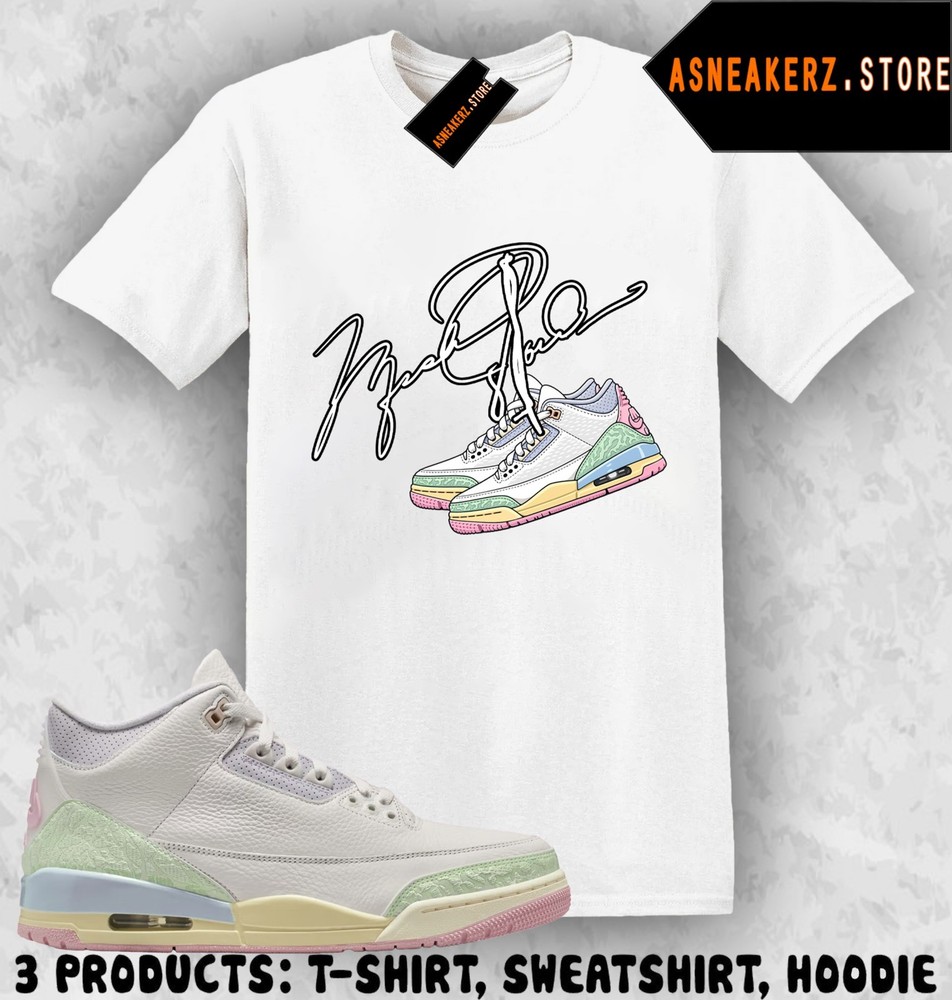 Tee Shirt Matching AJ 3 Spring is in the Air 2026 Match Sneaker MJ Shoelace 3s