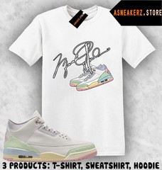 Tee Shirt Matching AJ 3 Spring is in the Air 2026 Match Sneaker MJ Shoelace 3s