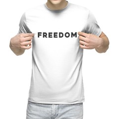 SMALL Freedom White Tri-Blend T- Shirt Charlie Kirk Unisex