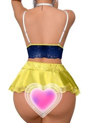 Sexy Stocking Mini Skirt Wireless Mesh Lace Garter Lingerie with Thong Set 4 …