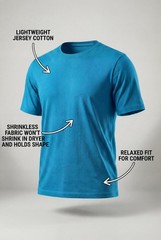 KingSize Men’s Shrink-less Lightweight Crewneck T-shirt Steel Marble XX-Large