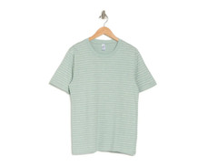 Alternative Men’s Soft Simple T-Short Capri Blue Drip Stripe Color Size M 00773