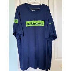 Nike Men’s College Navy Seattle Seahawks Sideline Player Performance T-Shirt XXL