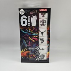 ED HARDY 6 Pack Rib Tanks A Shirt Men’s S M L XL White Cotton Stretch Prints