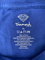 Men’s Diamond Supply Co Logo Men Graphic Blue T Shirt Size XL
