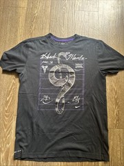 Nike Dri-FIT Kobe Bryant Black Graphic T-Shirt M Black Mamba Rare Basketball