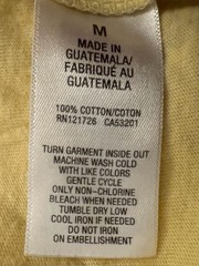 Aeropostale Original Brand Graphic Mens Medium Yellow Logo T Shirt Casual Cotton