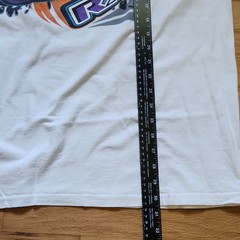 Hanes Beefy-T Y2K Dirt Motorsports Pro Stock Racing White Long Sleeve Tee 2XL