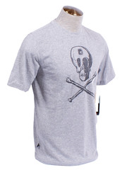 AND1 Men’s S Gray Skull & Bones Short Sleeve T-Shirt Play at Your Own Risk