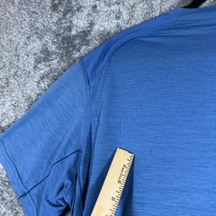 Kuhl Shirt Mens XL Blue Short Sleeve Crew Neck Polyester Merino Stretch