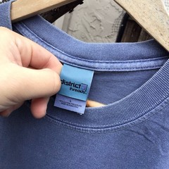 Vintage Google Chrome Extensions Promo T Shirt District Threads Blue Size L