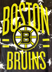 Calhoun Boston Bruins Long Sleeve T-Shirt Mens Size XL Crystal Tie Dye