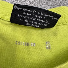 Cotton On Graphic Tee Men M/L Lime Green Tupac Shakur Embroidered Hip Hop Cotton