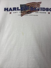 Vintage Y2K Harley Davidson Shirt Mens XL 100 Years Anniversary Long Sleeve*241*