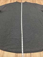 STRONGSIZE Men’s Big Tall 6XL Crew Neck T-Shirts Longer Length Heather Grey NWOT