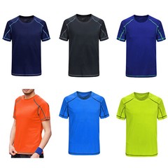 Men Swim Shirt Short Sleeve Uv Shirt Athletic Quick Dry Tshirt Tee New