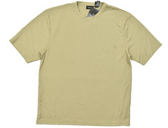 Claiborne Men’s XXL Beige Ribbed Short Sleeve Crew Neck T-Shirt Rayon Blend NEW