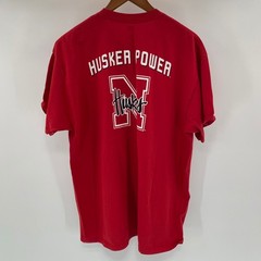 Nebraska Huskers T Shirt Mens Extra Large Red NCAA Go Big Red Power College