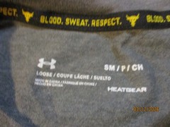 THE ROCK PAY YOUR DUES DWAYNE JOHNSON BRAHMA BULL UNDER ARMOUR L/S T-SHIRT SM