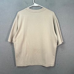 Uniqlo U Beige Airism Mens Size Medium Oversized T-Shirt Cotton Blend