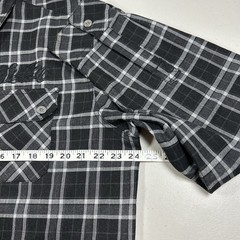 Sullen Collective Long Sleeve Black Plaid Flannel Shirt Men’s Size Large Moto