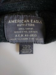 American Eagle Outfitters Mens Large Green Gray Shirt Type AE177 AEO
