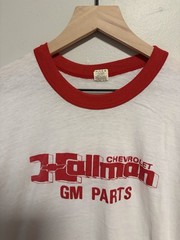 Vintage 1980s Paper Thin Chevrolet GM Parts Ringer T-Shirt Size Medium USA