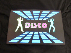 New Sound Activated Light Up Flashing LED DISCO Dance Party Black XL Rave TShirt