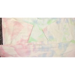 90s Fruit of the Loom Pastel Tie Dye T-Shirt Single Stitch Mens Large