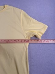 VTG St Croix Shop Luxury Knit Shirt SS Yellow LARGE Cotton Blend USA Resort 80s