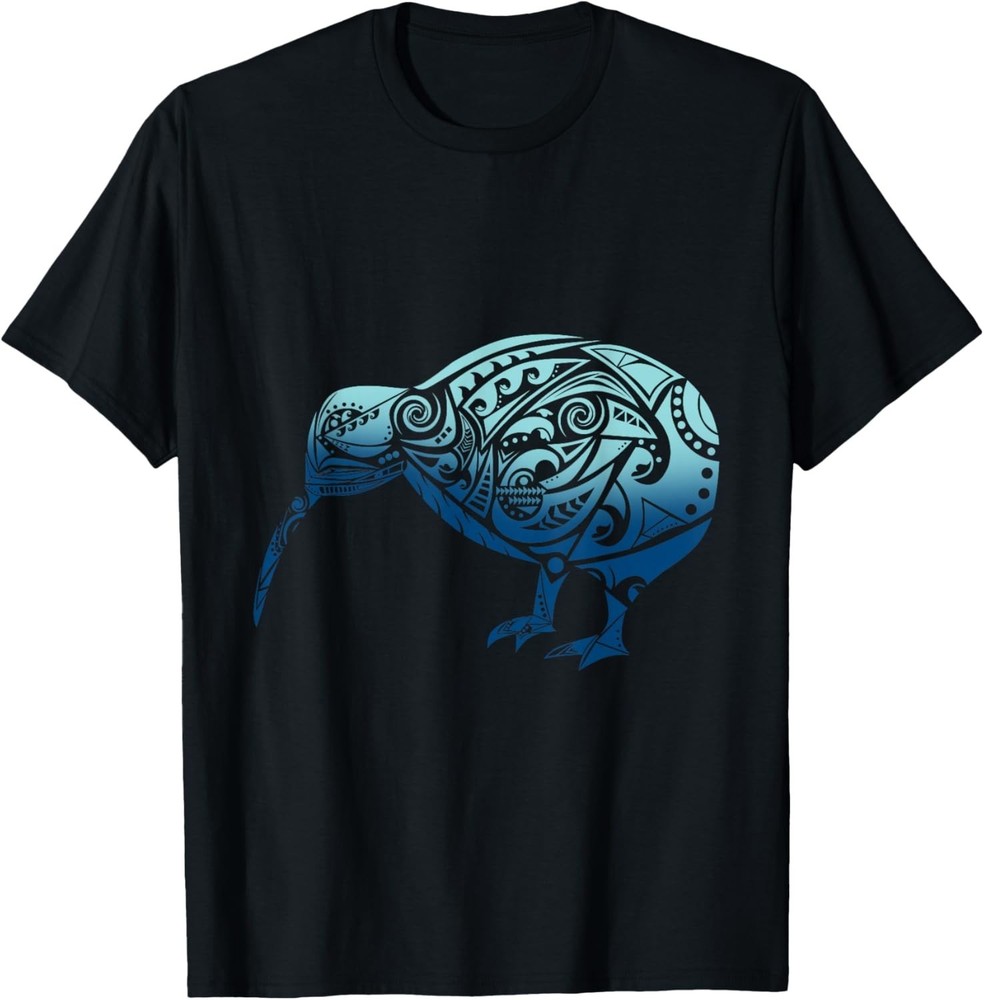 Polynesia Maori Kiwi Bird Ocean Blue New Zealand Souvenir Gift Unisex T-Shirt
