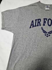 Air Force T-Shirt Men’s XL Gray Arched Logo Short Sleeve Military Style Tee