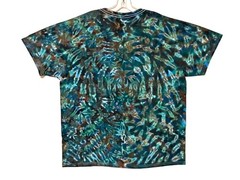 Tie Dye Shirt | Mossy Green Blotter Scrunch | Handmade | Unisex | Tall | Women’s