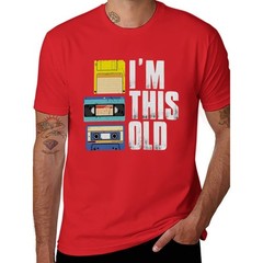 Men’s Vintage “I’M THIS OLD” Cassette Graphic T-Shirt – Black Retro Music Tee