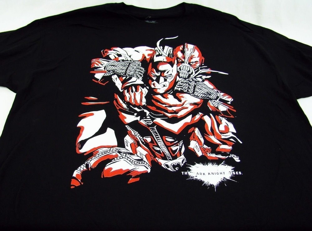 Mens DC Comics Originals Super Hero Batman Bane Dark Knight T Shirt Size 2XL
