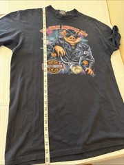Vintage 1991 Harley Davidson 3D Emblem Great American Hog Tee Sz XL Las Vegas