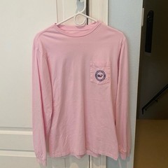 Vineyard Vines Mens Lilac Pink Long Sleeve TShirt With Circle Whale, Large, New!