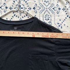 Mack Weldon Black Crew Pocket T Shirt, X-Large But Runs small, See #’s
