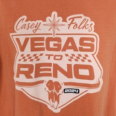 Casey Folks Vegas To Reno T Shirt Mens Size XL Orange 2024 Off Road Racing