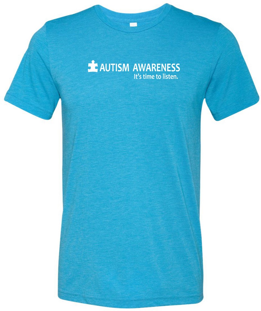 Buy Cool Shirts Autism Awareness Time to Listen Tri Blend Shirt