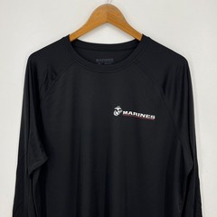 USMC Marines Long Sleeve T-Shirt Men’s Size XL Black Moisture Wicking USA NWOT