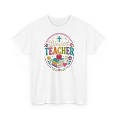 Retro Christian Teacher Floral Books Long Sleeve T-Shirt