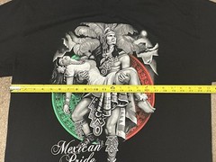 Mexican Pride Shirt Mens XL Black Aztec Warrior Mexico Graphic Tee Alstyle 1301